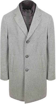Suitable Coat Wol Twill Grijs JA-WOLCOAT-STBL-24.05 kopen