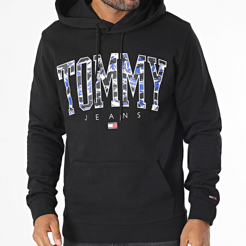 Sweat Capuche Camo new Varsity 7810 Noir