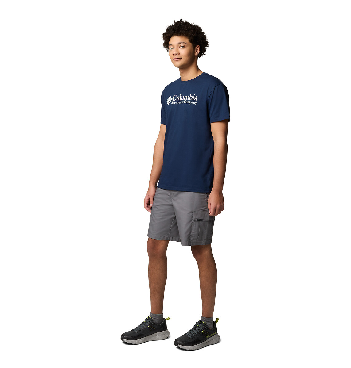 COLUMBIA<br>Camiseta de manga curta com logo no peito essencial