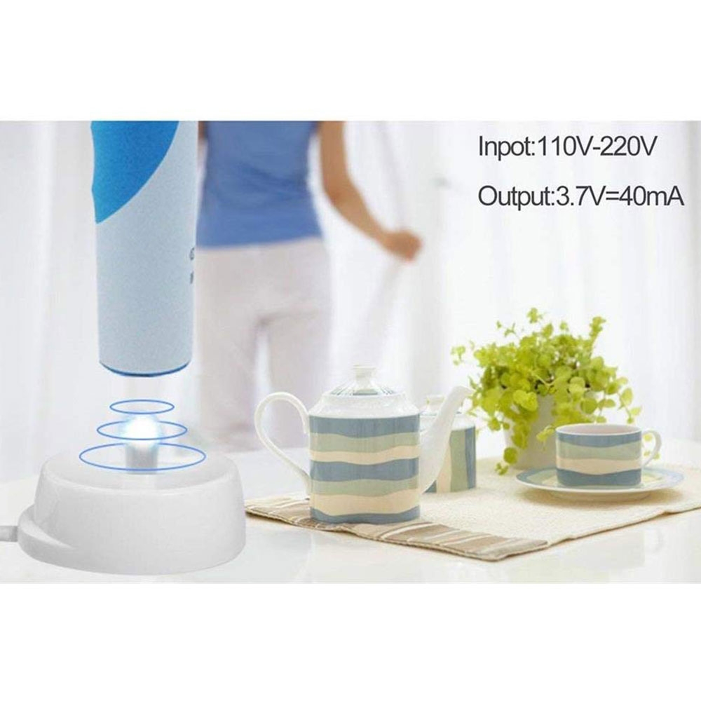 Induktive Ladestation für Elektrische Zahnbürsten mit EU Stecker 3.7V / 40mA (Oral-B / Braun) - Weiss