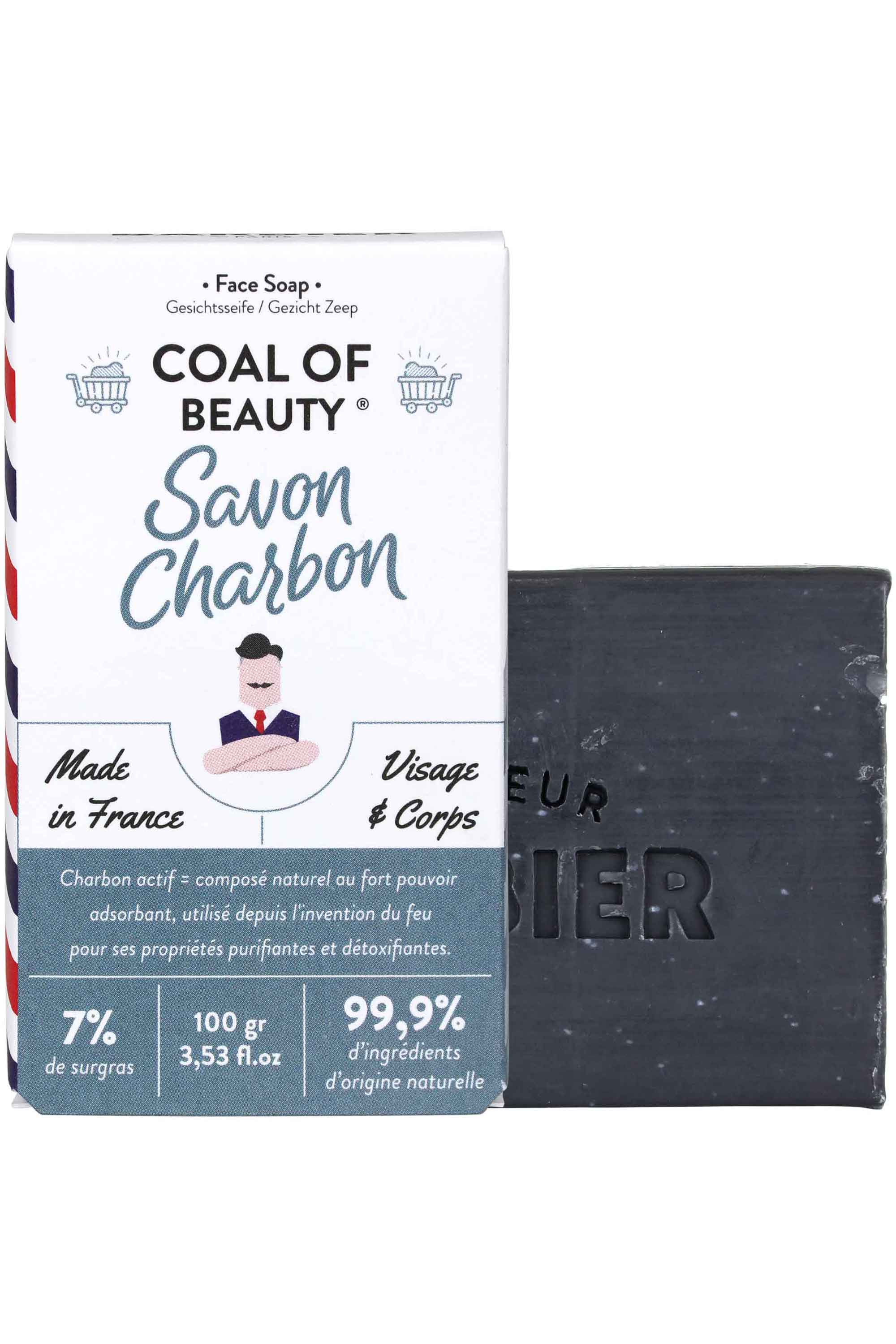 Monsieur Barbier Savon solide visage et corps Coal of Beauty-100 g