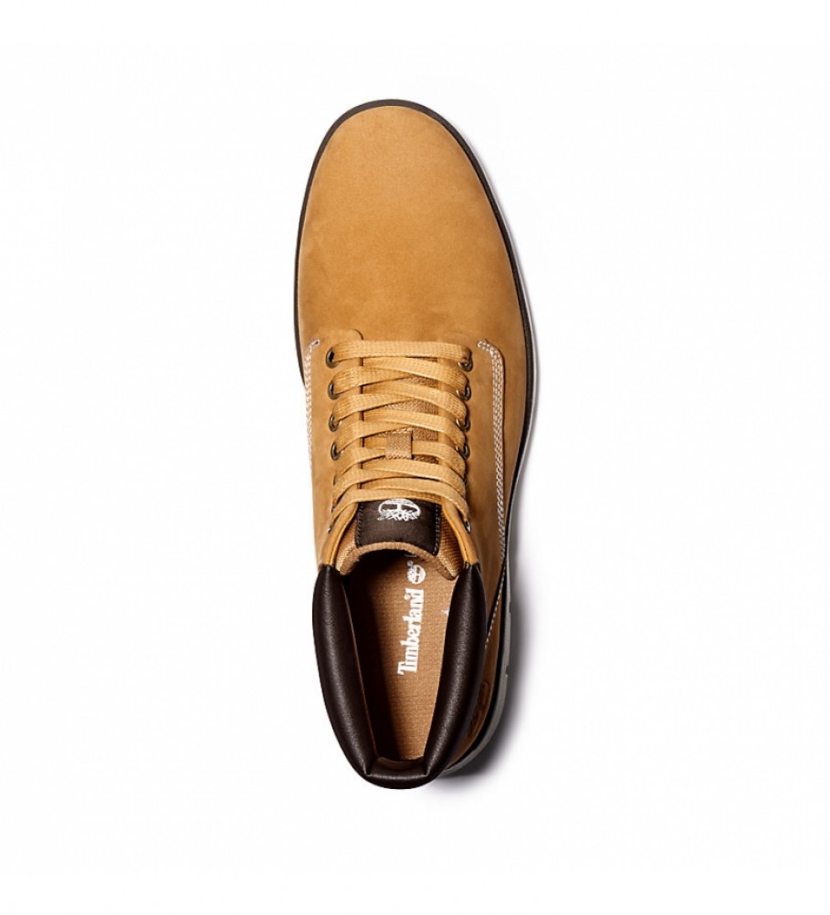 Tênis Timberland Bradstreet Chukka em couro cor camelo