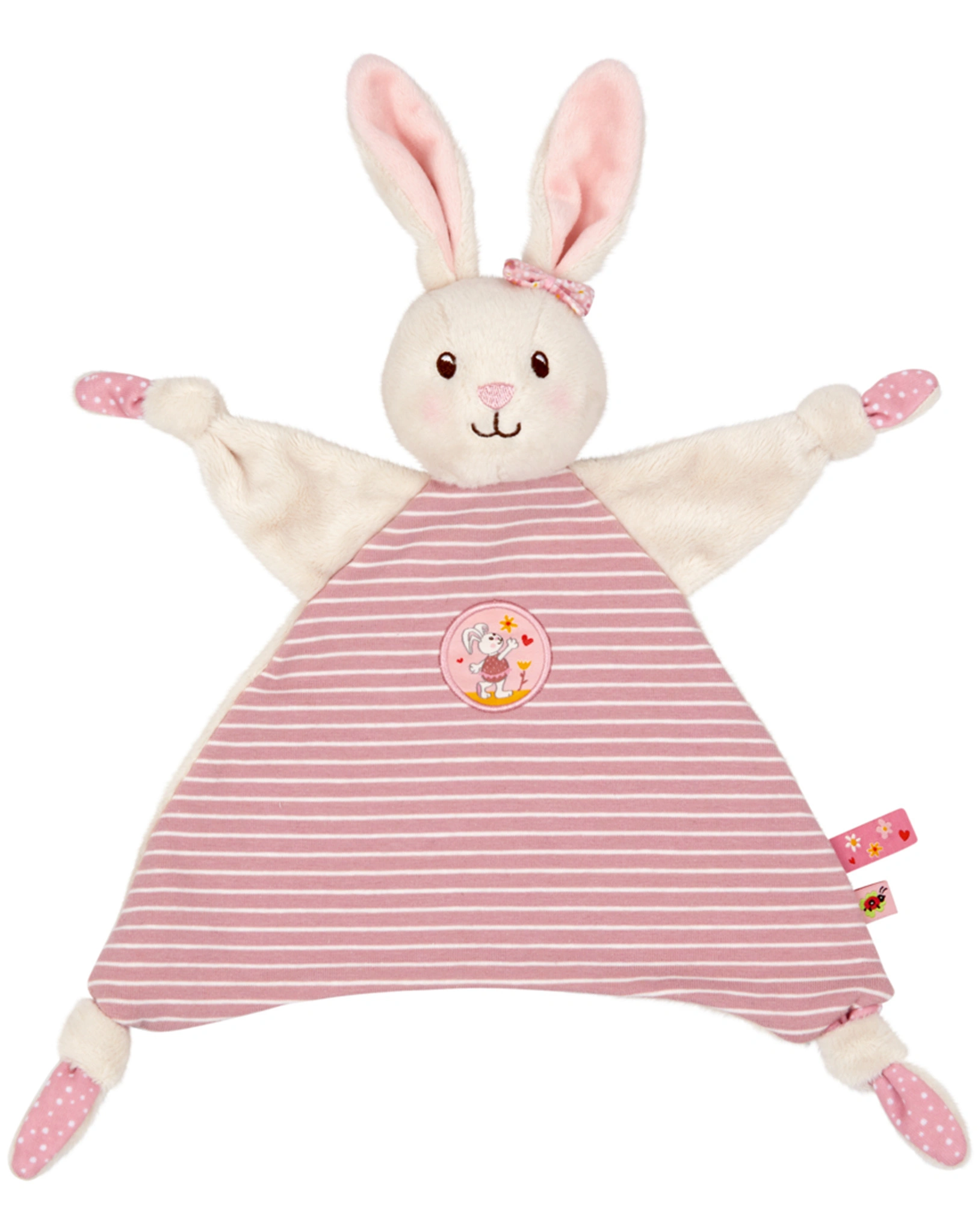Schnuffeltuch BABYGLÜCK - HÄSCHEN in rosa