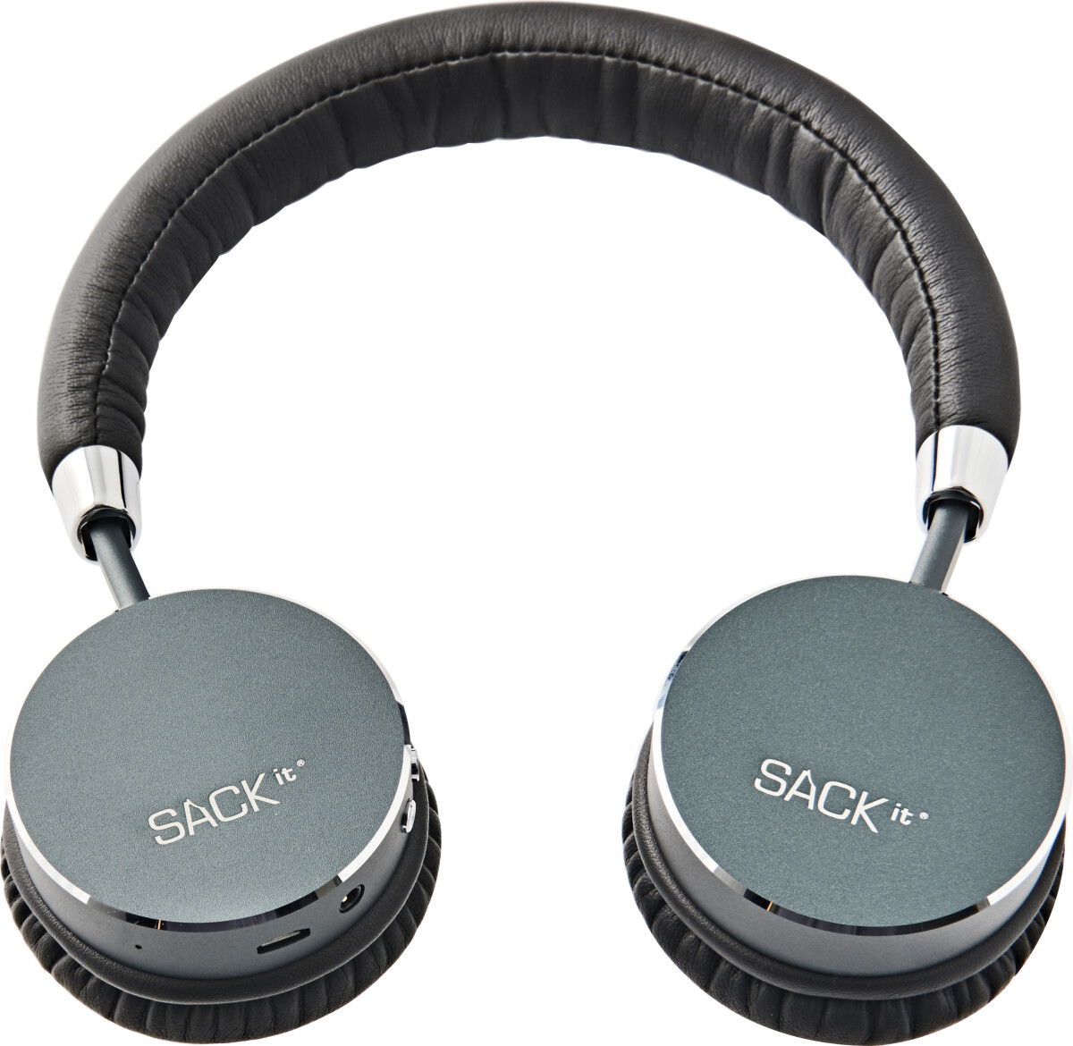 Sackit Woofit - Trådløs Hovedtelefoner Med Bluetooth - 12 Timer - Sort Sølv