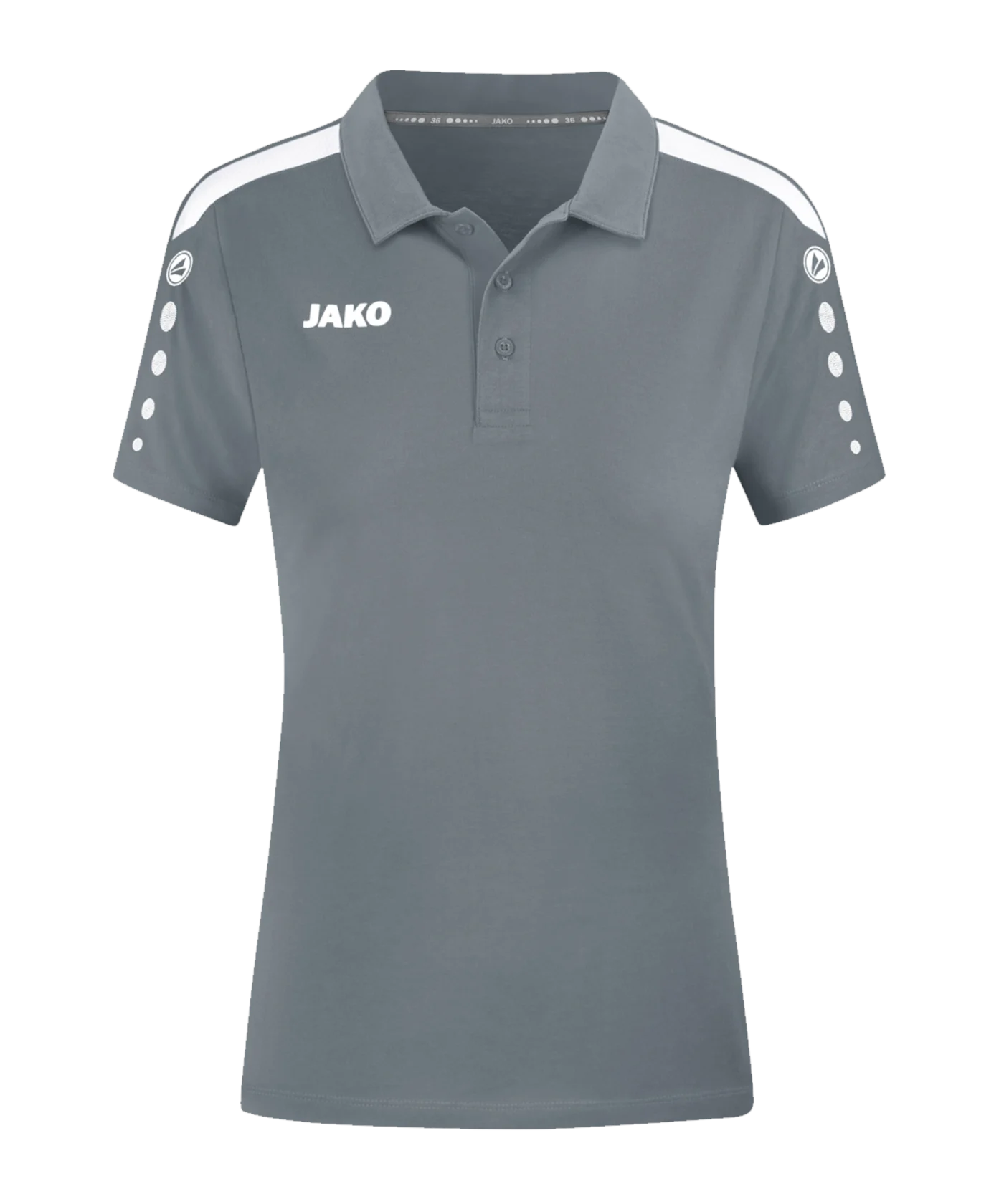 JAKO Power Poloshirt Damen Grau Weiss F840