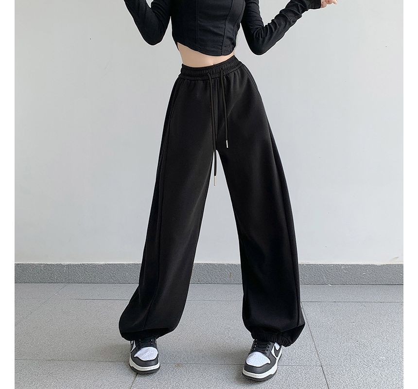 Yohana - Losse joggingbroek met trekkoord in de taille