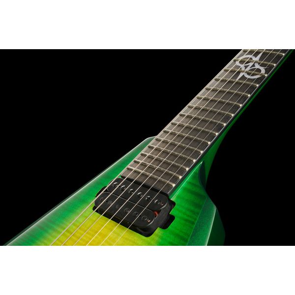 Solar Guitars V2.6LB Flame Lime Burst Matte