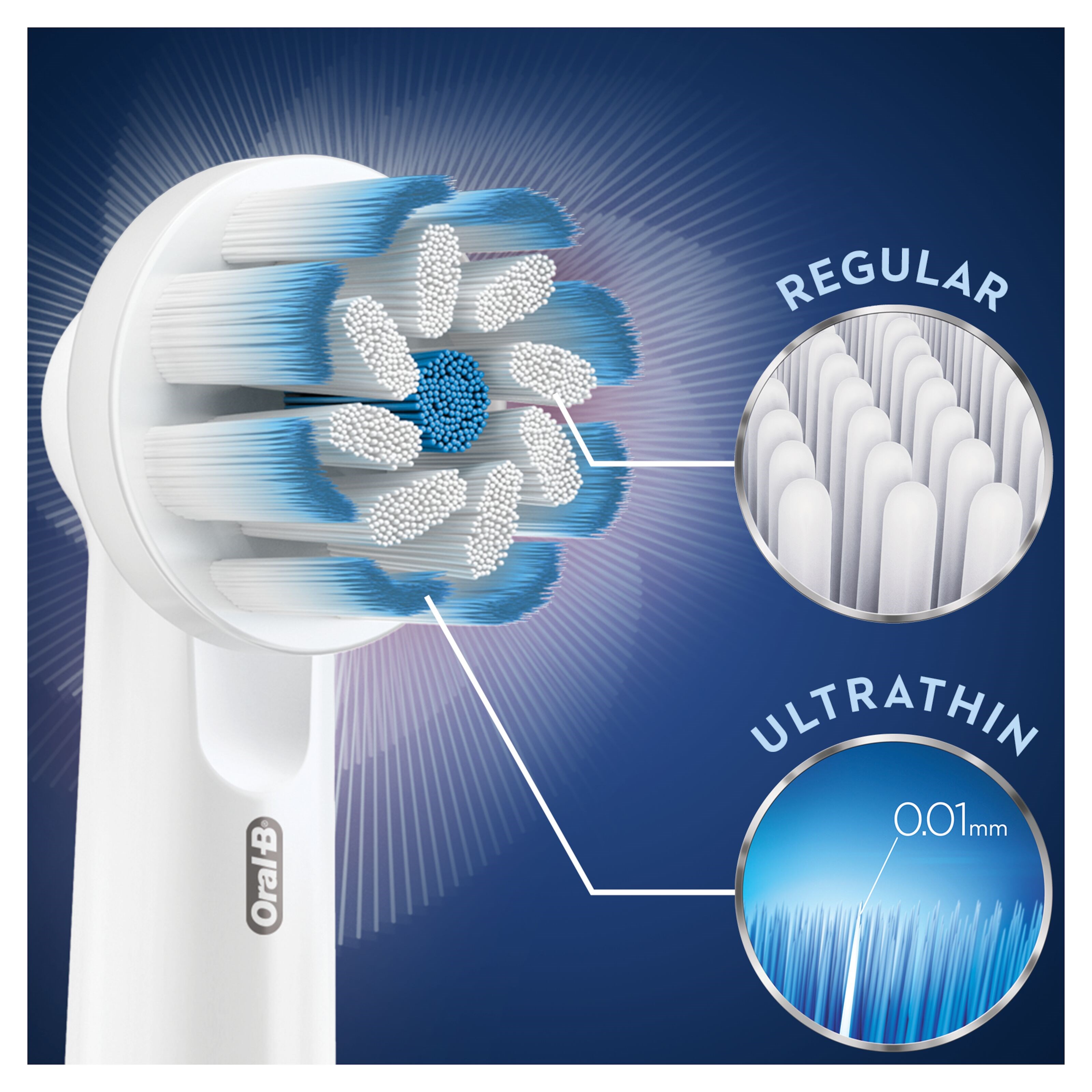 Oral-B Sensitive Clean & Care Tannbørstehode 3-pk.