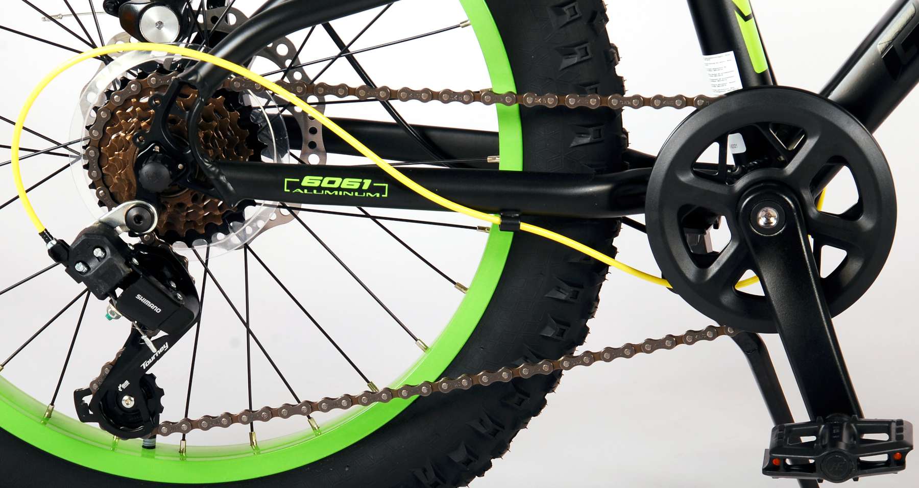 Kinderfahrrad Gradient 20 Zoll Jungen 6G Scheibenbremse Schwarz Grün