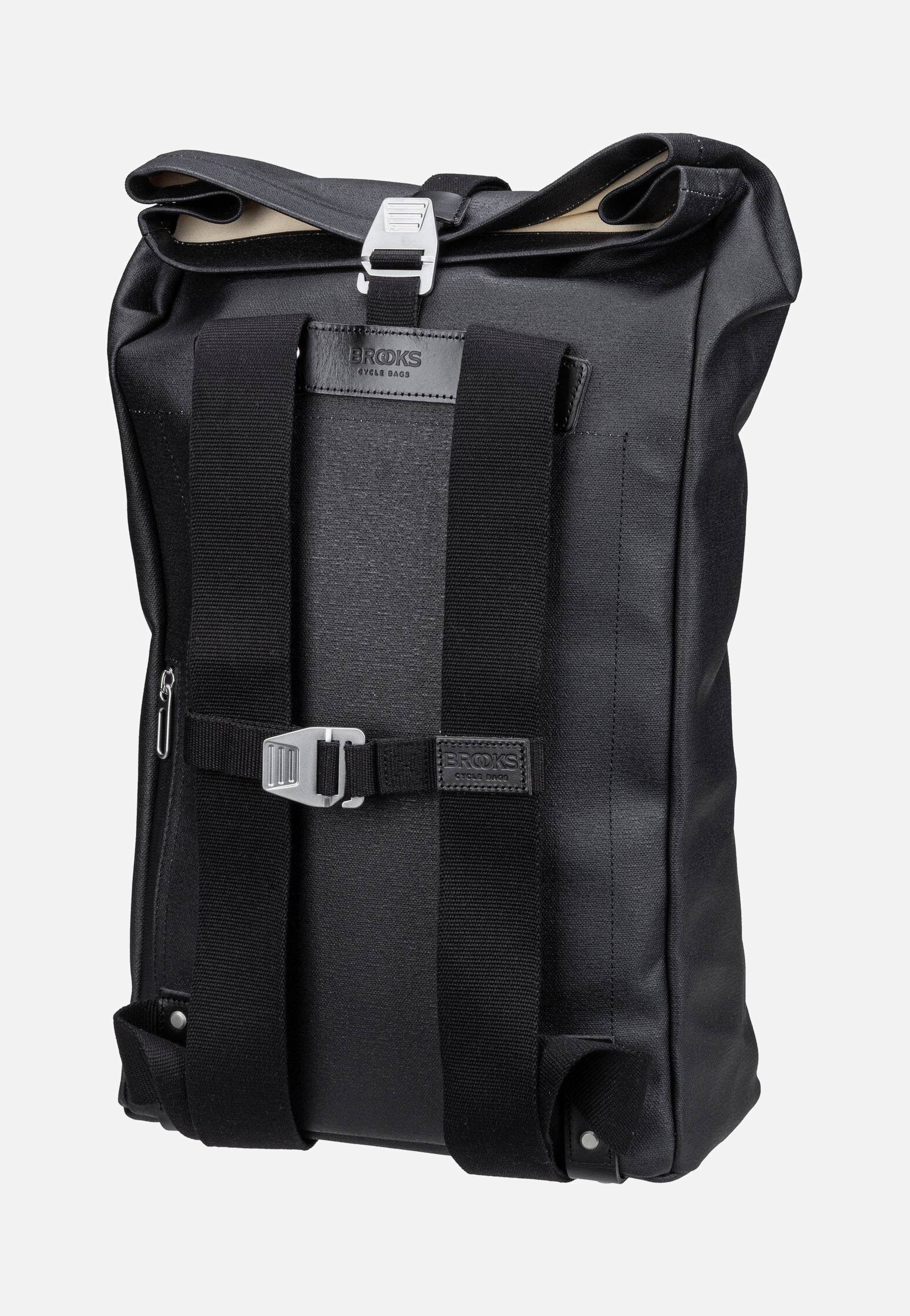 Pickwick Cotton Canvas 26 L Black - Rolltop Rucksack