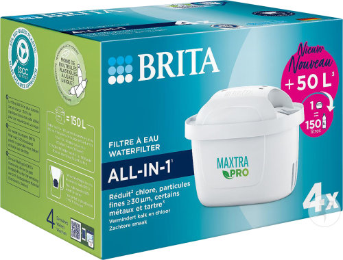 Brita Maxtra Pro Tout-En-1 Cartouches Filtrantes Pack 4 Pièces