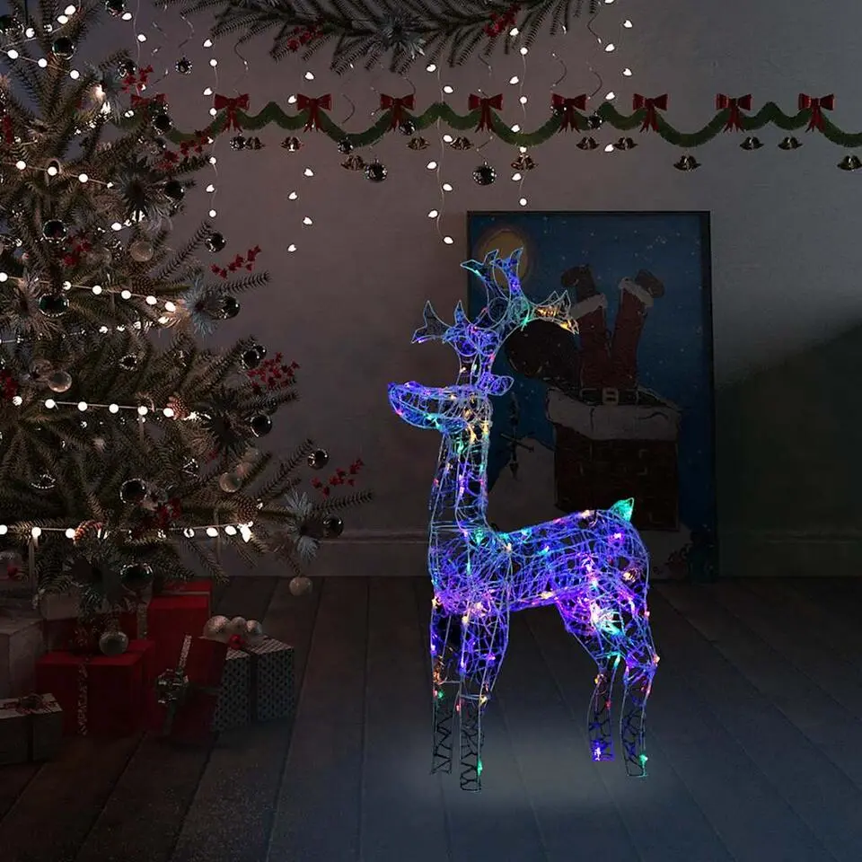vidaXL - Rendier Kerstdecoratie - Multikleur
