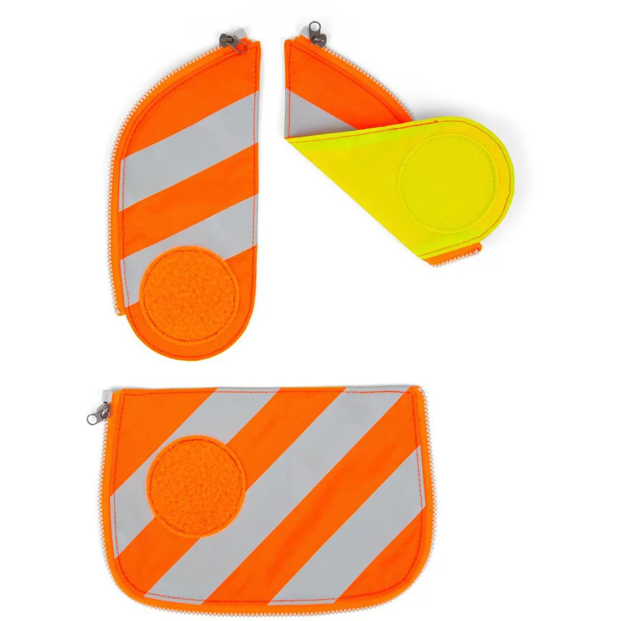 Ergobag Zubehör Cubo Light - Sicherheitsset 3tlg. (bis Modell 2018) orange