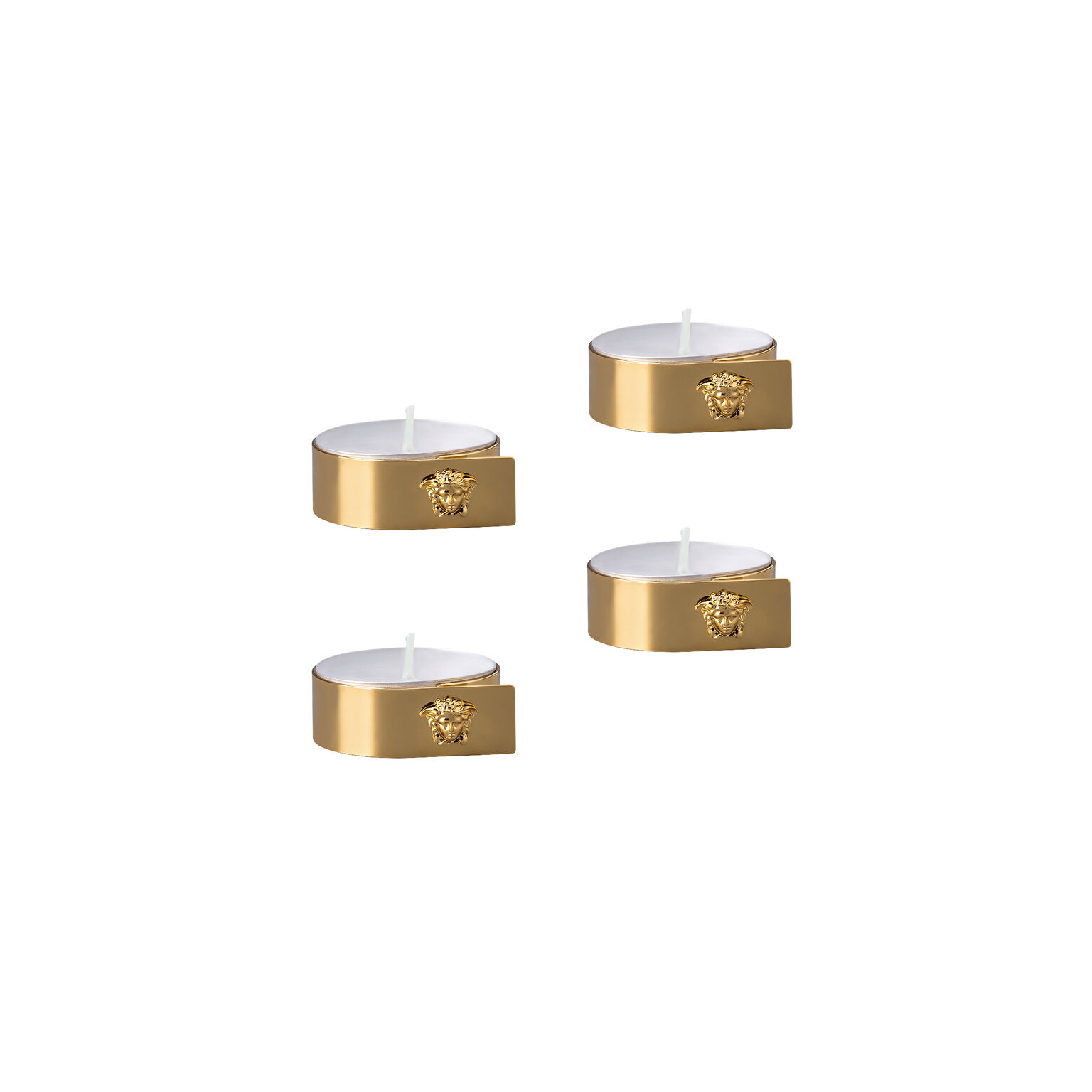 Medusa Gold Set 4 Tischlichter