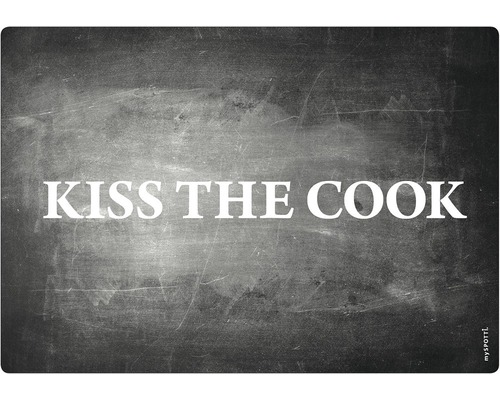 Keukenachterwand mySPOTTI pop Kiss the cook 59x41 cm