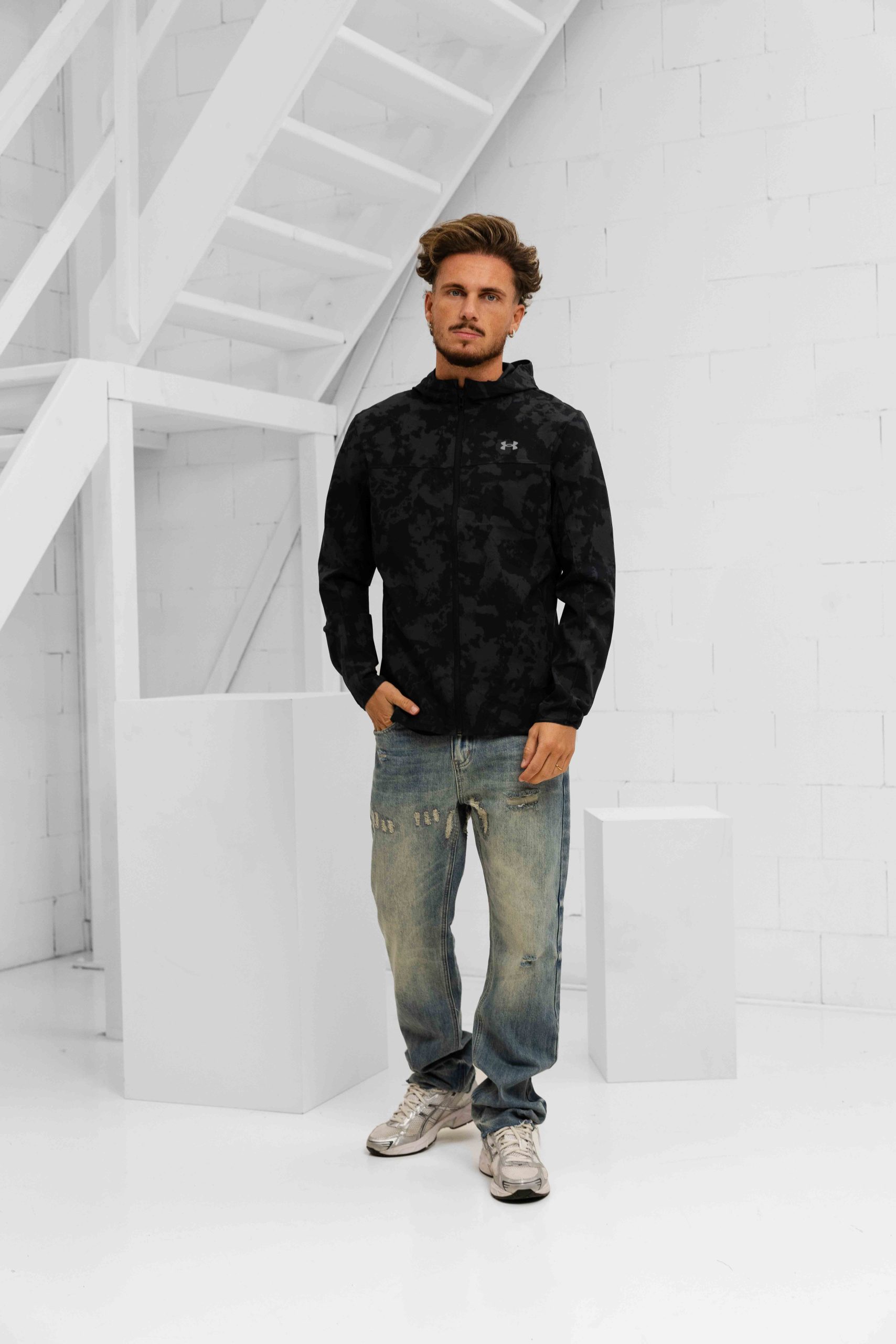 Under Armour Velociti Pro Storm Jack Heren Donkergrijs/Zwart