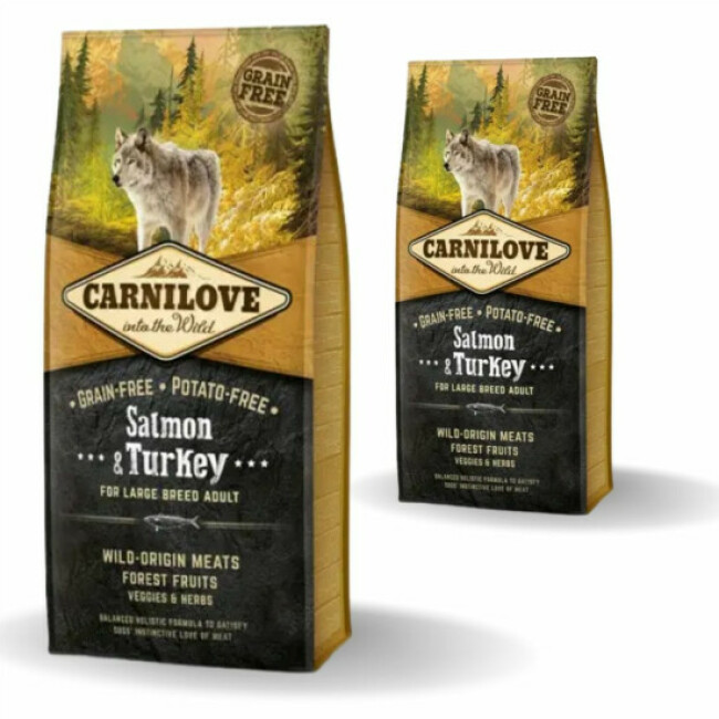 Carnilove saumon & dinde pour chien adulte de grande race