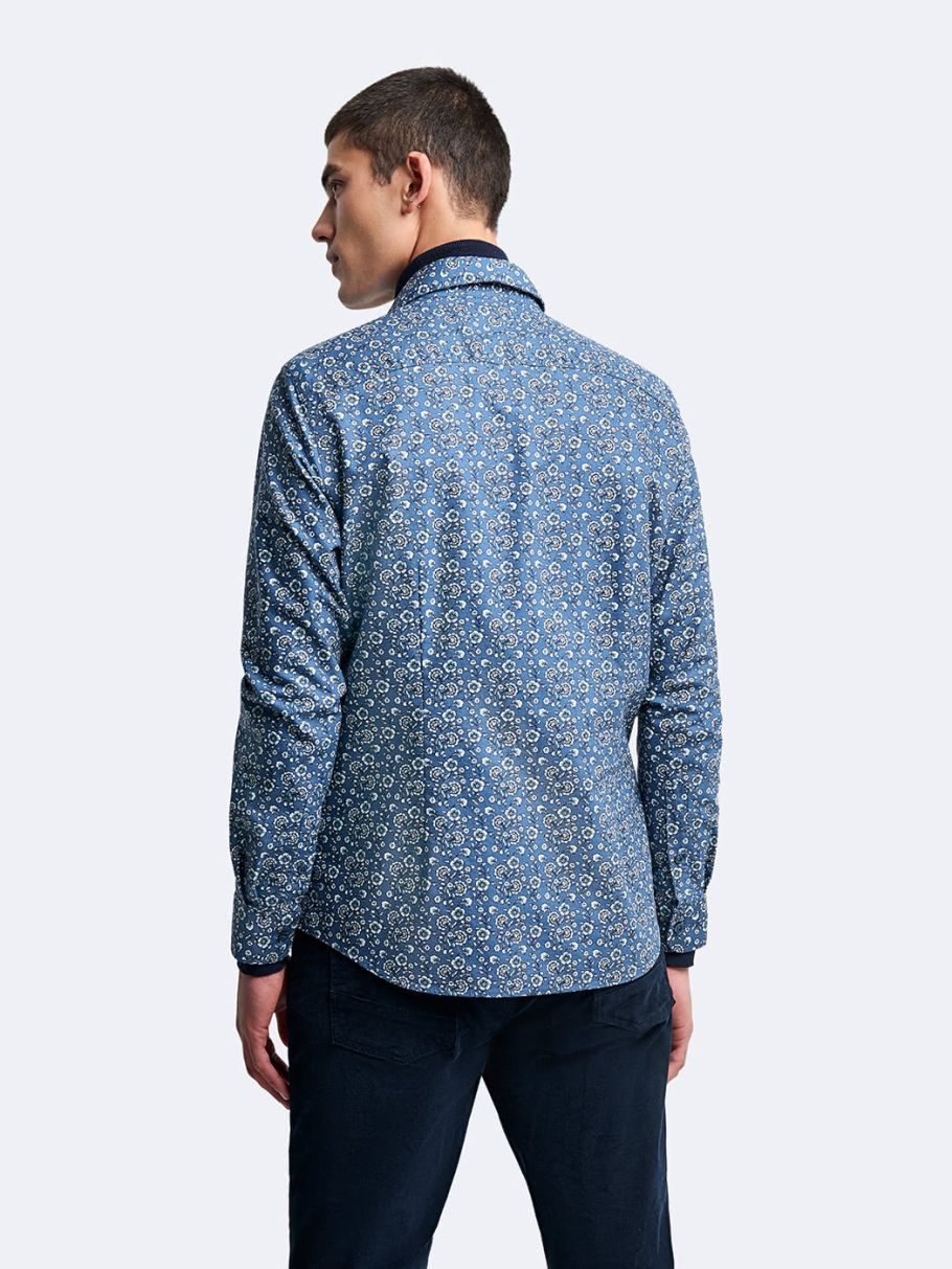 Chemise slim fleurie
