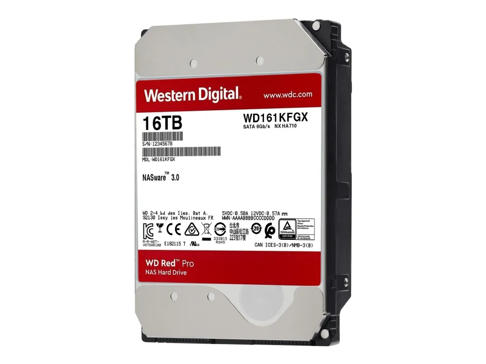 WD Red Pro WD161KFGX - Harddisk - 16 TB - intern - 3.5