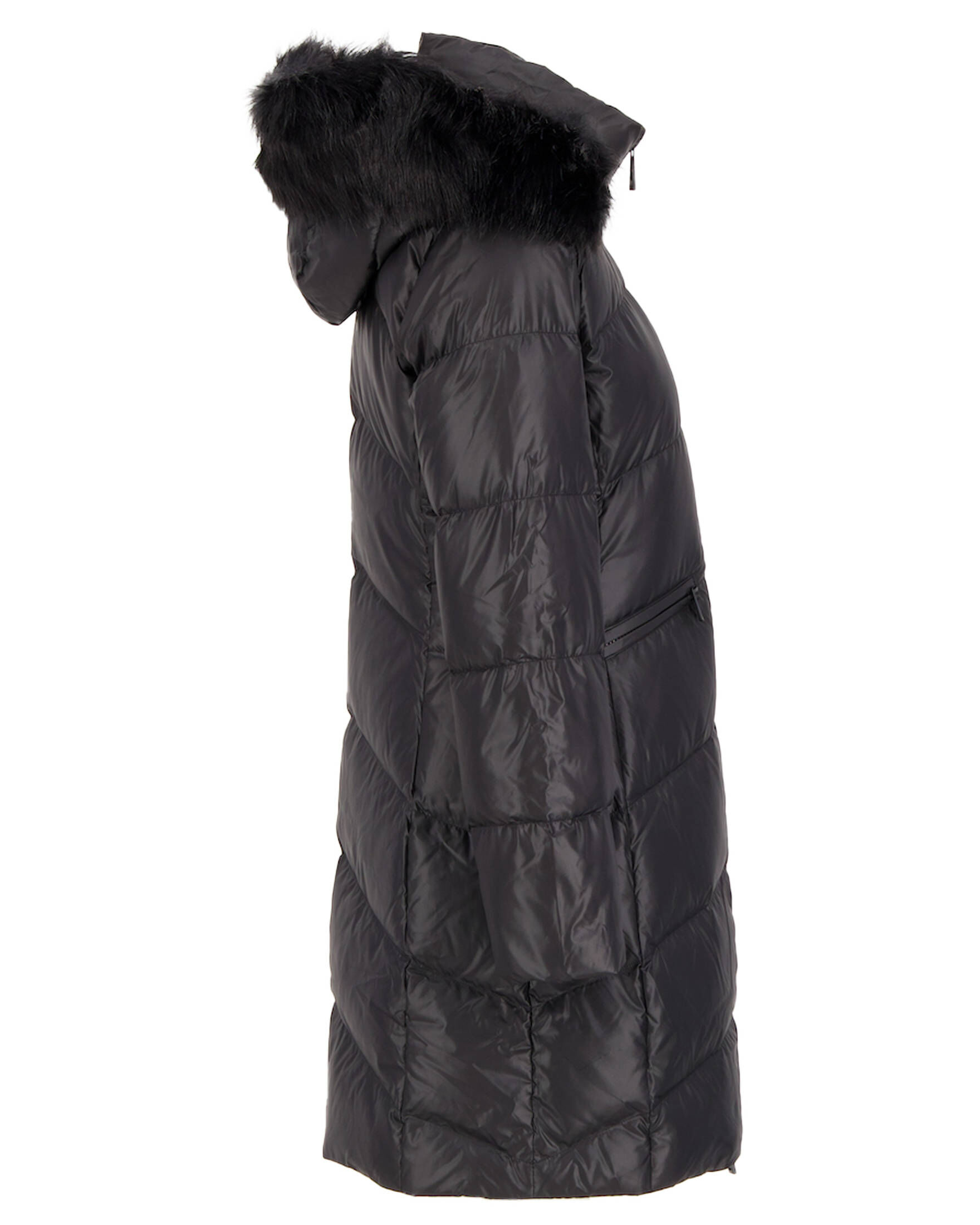CALVIN KLEIN| Damen Daunenmantel mit Kapuze ESSENTIAL REAL DOWN COAT