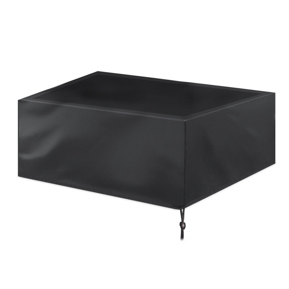 (225x116x82cm) Garten Tisch Abdeckung Wasserdichte Möbel Abdeckplane Staubschutz / Regenschutz - Schwarz