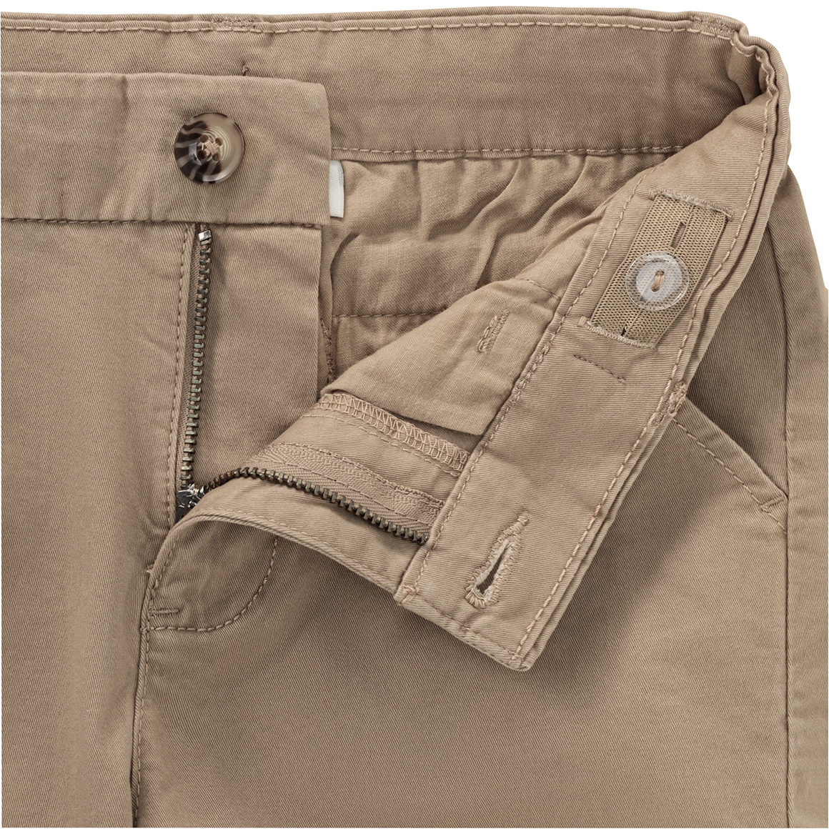 Jonas Nielsen Jungen Bermuda-Shorts in Unifarben beige