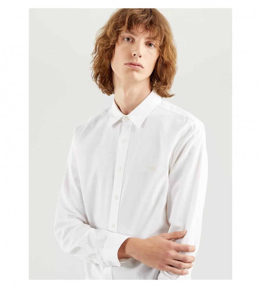 Levi's Camisa slim fit Housemark blanco