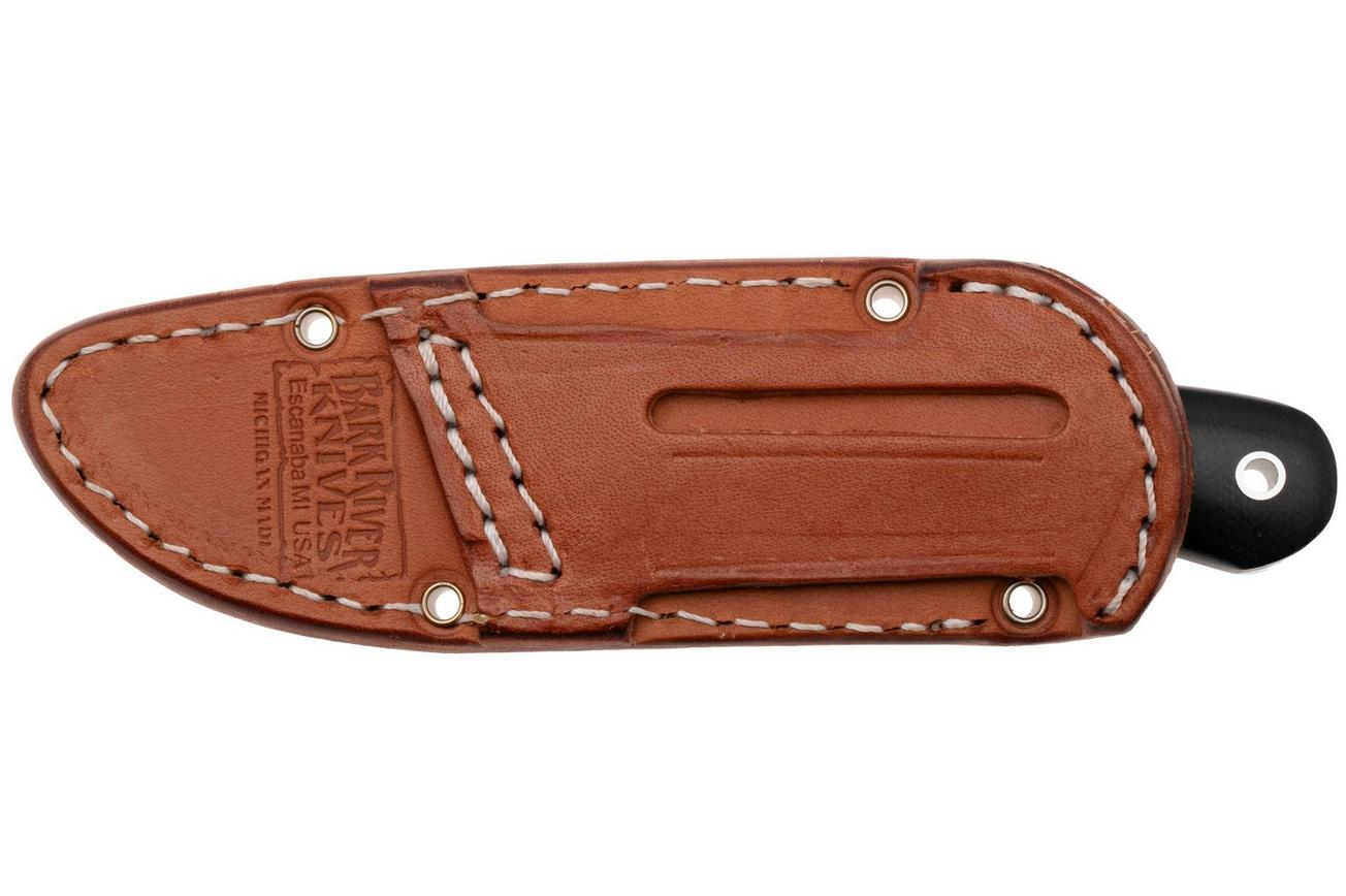 Bark River Essential CPM MagnaCut, Black Canvas Micarta, vaststaand mes