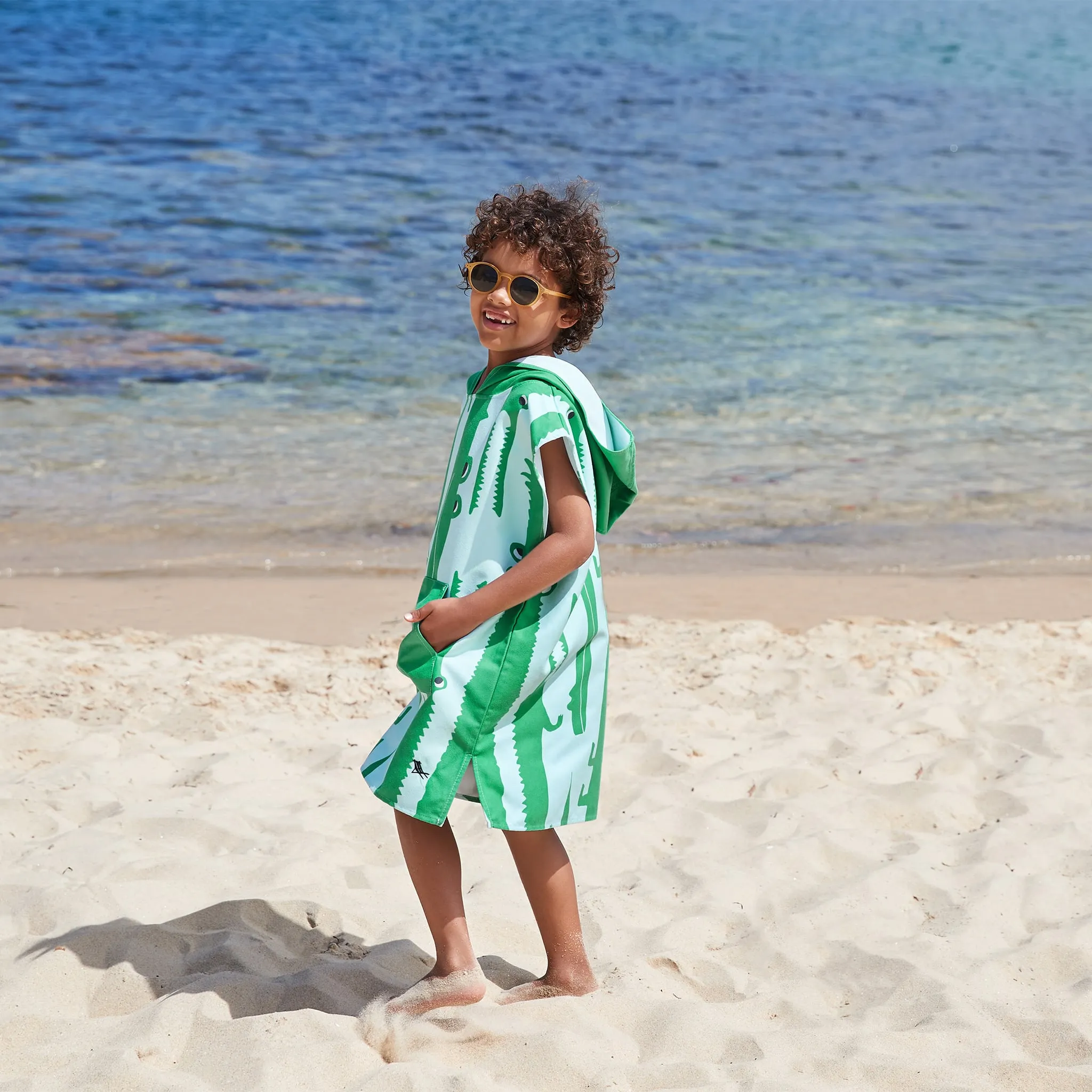 Dock & Bay Poncho 3-5ans - Alligator