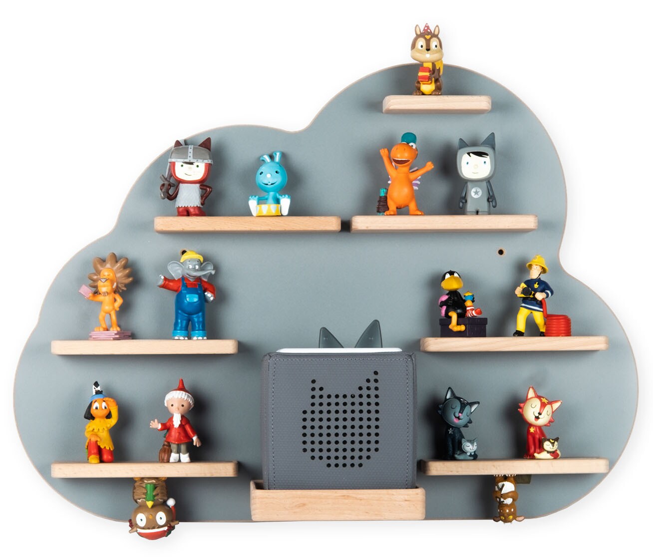 BOARTI Holz Wolke Kinder Regal Toniebox Figuren Wandregal Tonies Musikbox