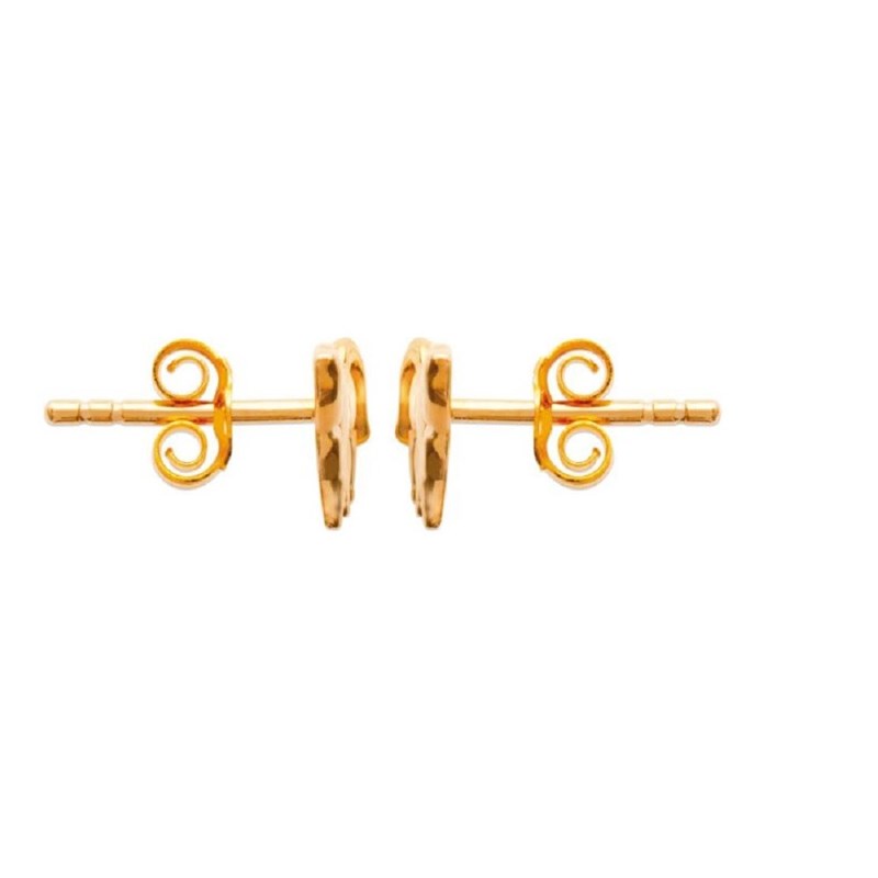 Boucles d'oreilles cheval Plaqué OR 750 3 microns
