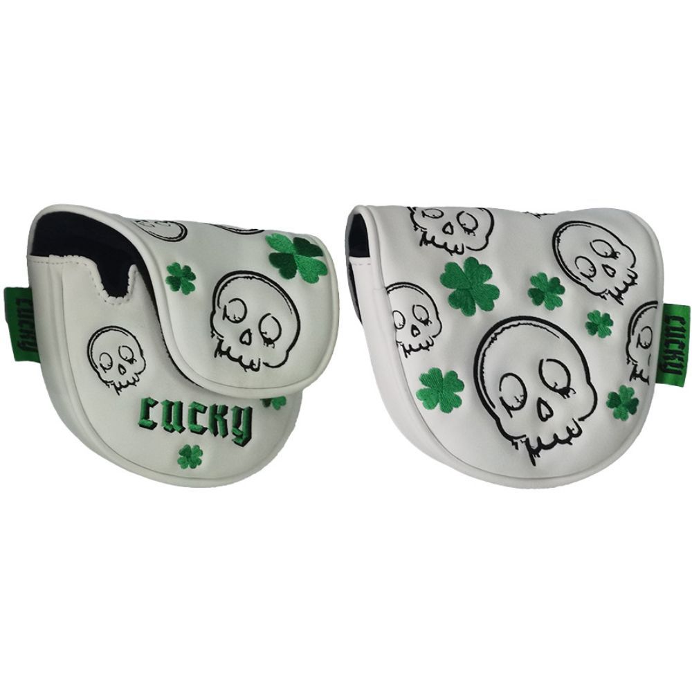 Skull Mallet Putter Headcover Hvit