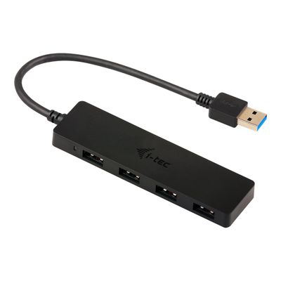i-Tec USB 3.0 Slim Passive HUB - Hub - 4 x SuperSpeed USB 3.0 - de bureau