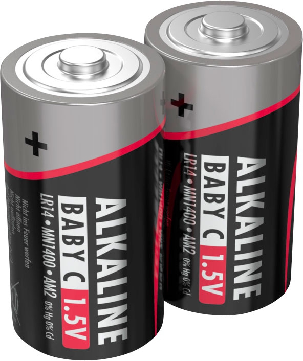 Ansmann Alkaline Baby C / LR 14 Batterie 1,5 V 2er Set