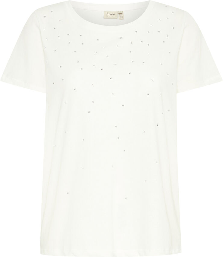 Fransa FXGARINE TEE 1 Blanc de blanc