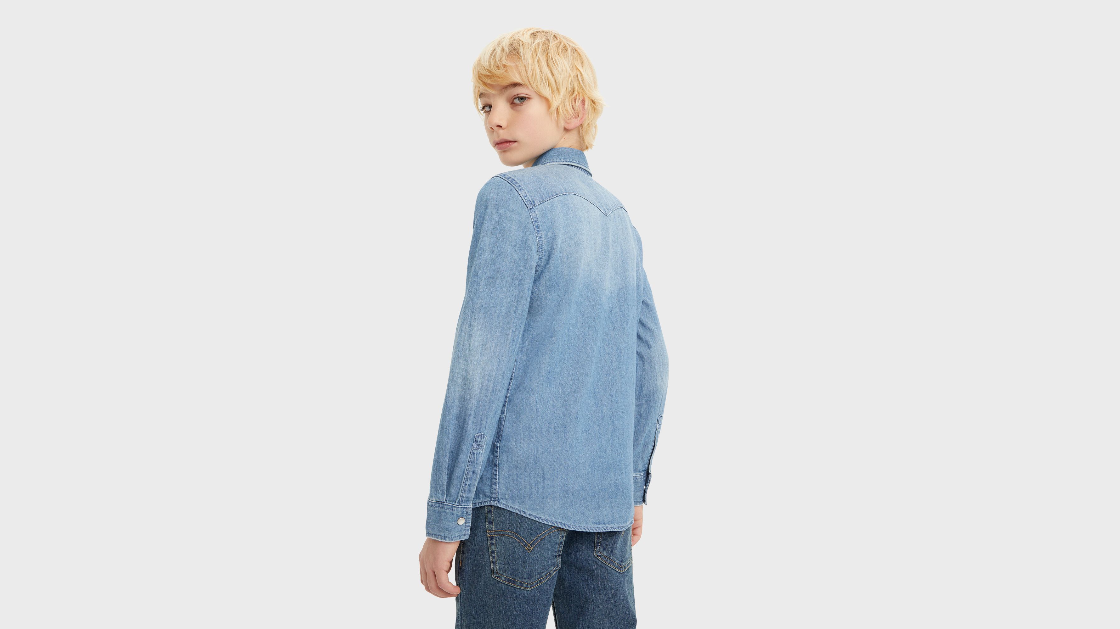 Chemise Western Barstow - Vintage Stone - Bleu