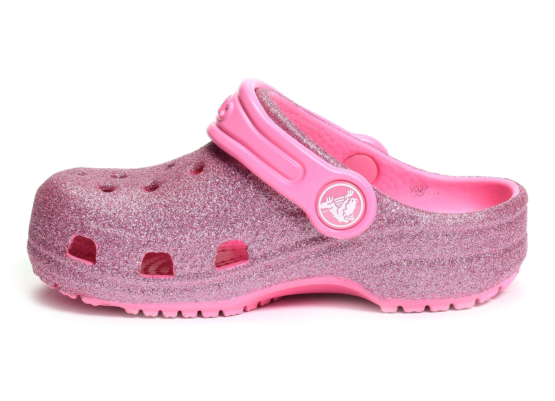 Classic glitter clog k rose