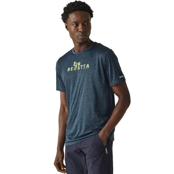 T-shirt randonnée REGATTA FINGAL VIII MOROCCAN BLUE MARL