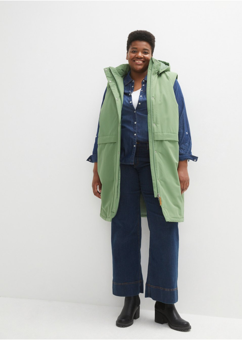 Veste sans manches, doublée