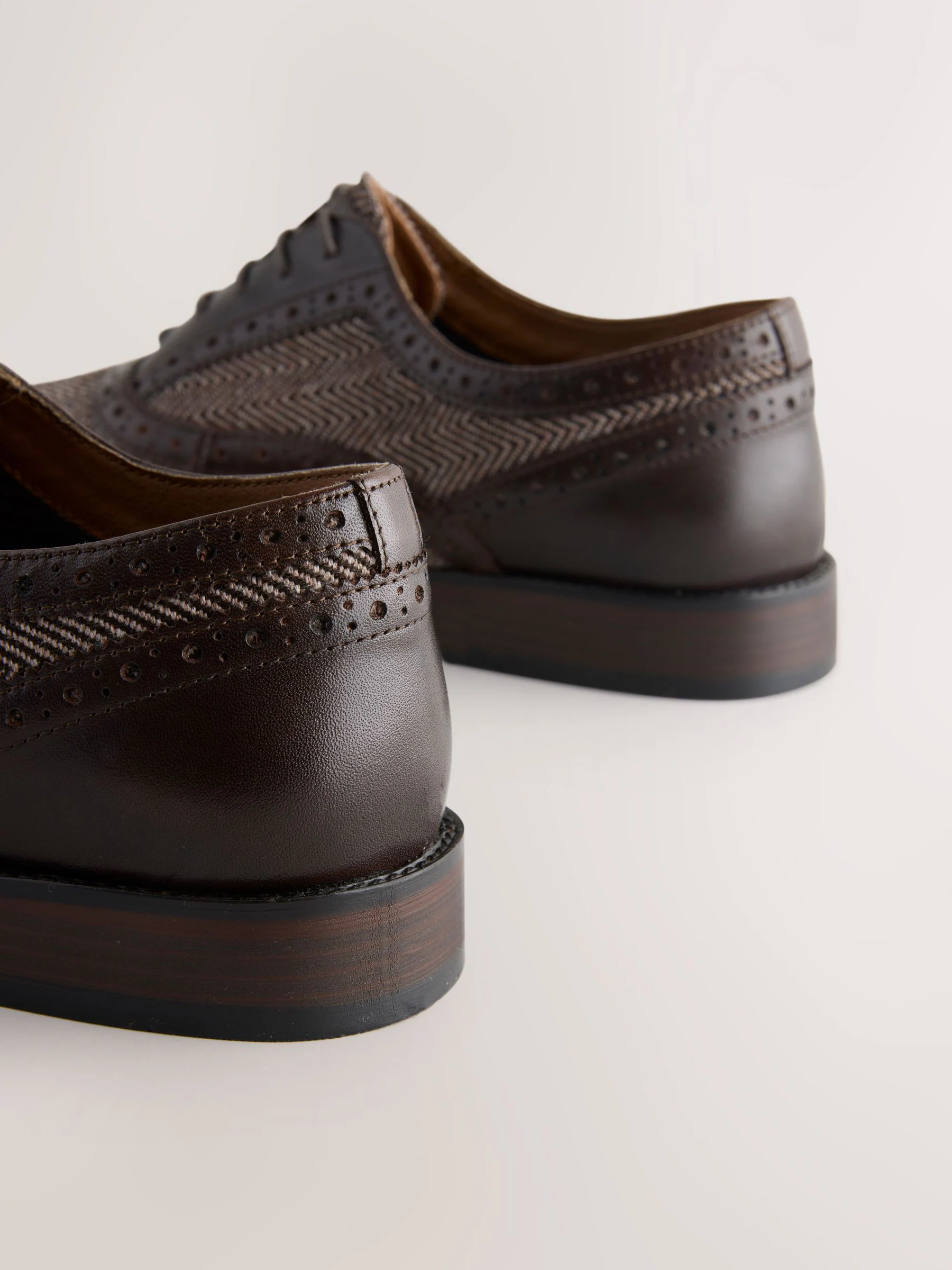 Bruin - Heritage brogue-schoenen