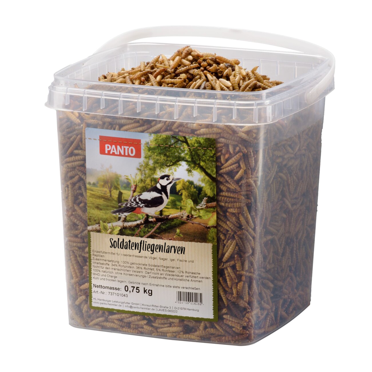 Panto SOLDATENFLIEGENLARVEN 750G
