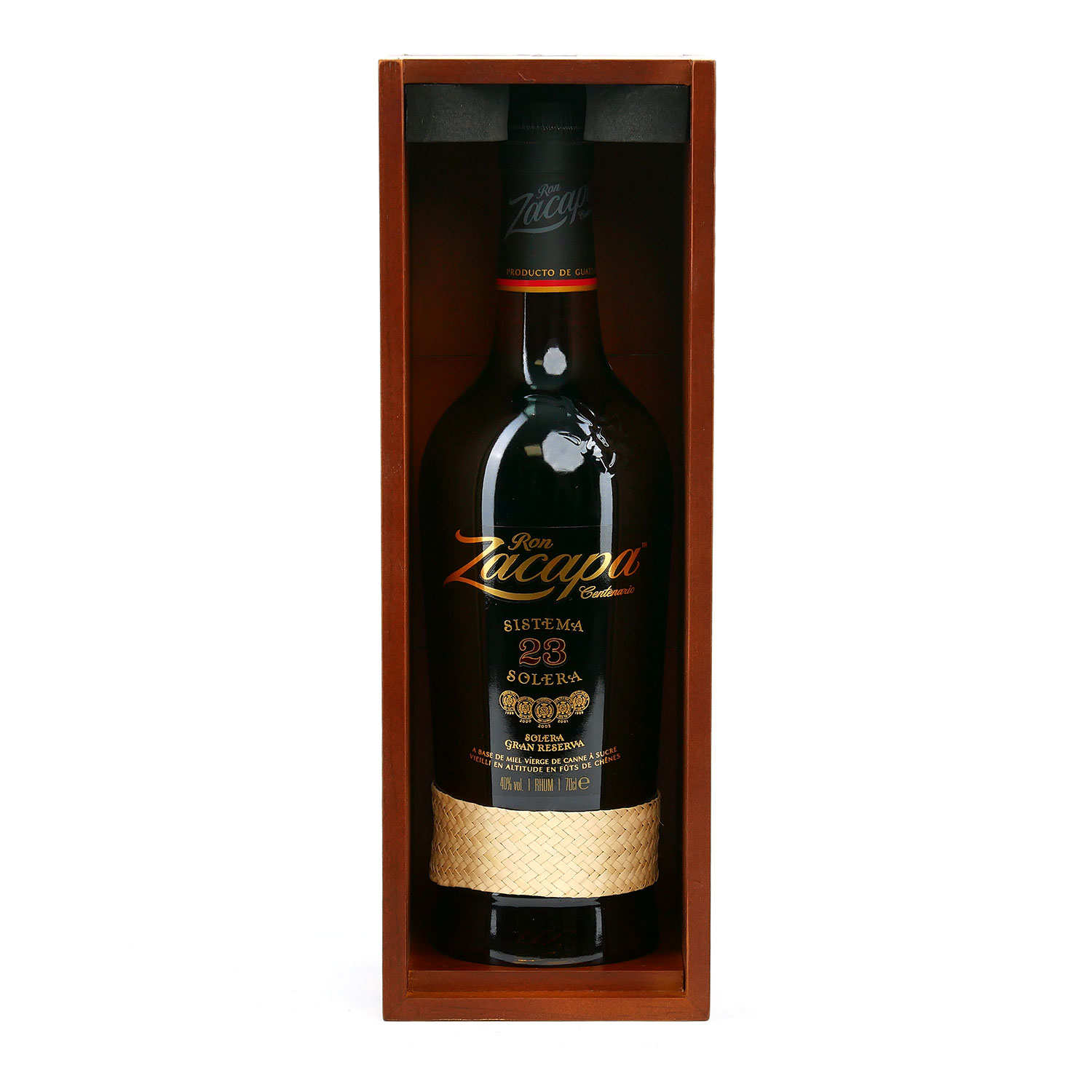 Coffret cadeau bois rhum Zacapa 23