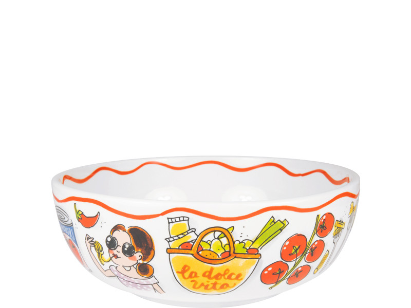 Saladeschaal 24cm Pasta Italië