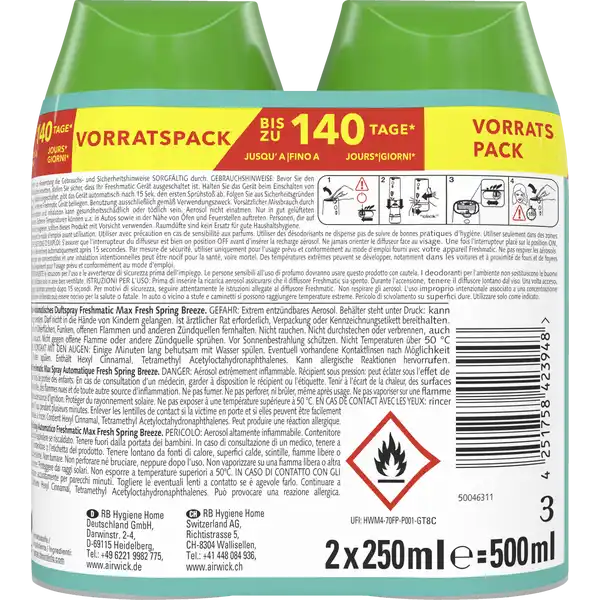 Freshmatic Max Nachfüller Duopack Fresh Spring Breeze