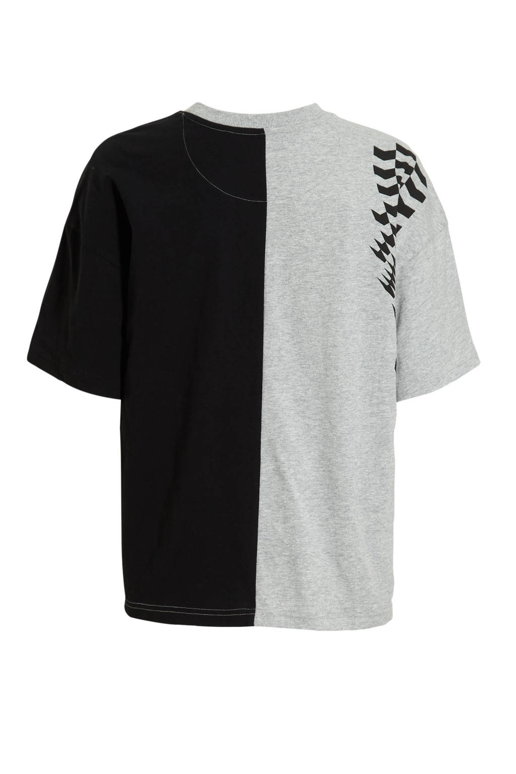 Coolcat Colourblock T-shirt Tate met Print