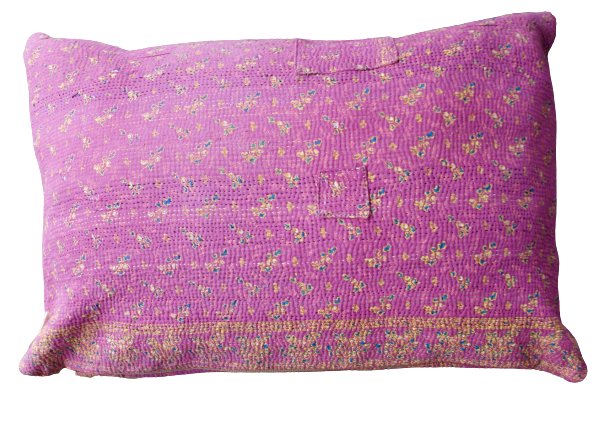 Kussen Kantha vintage 40x60 cm pink