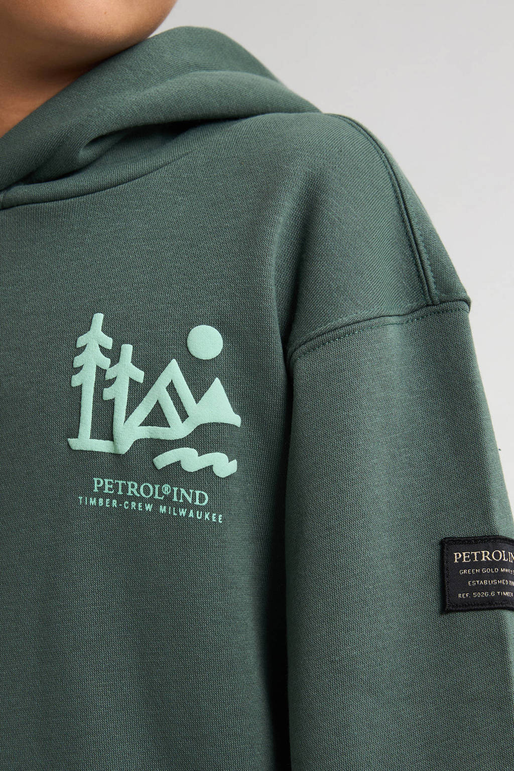Petrol Industries hoodie donkergroen