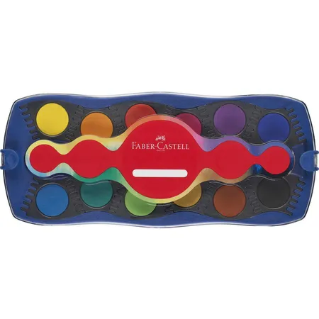 Faber-Castell Farbkasten Connector 24 Farben blau