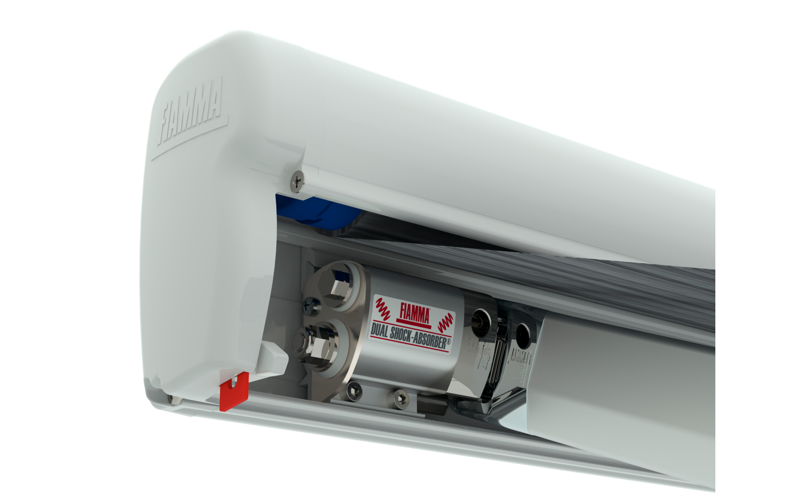 Fiamma Wandmarkise F45s 260 cm für VW T5 / T6 / California (Polar White / Royal Grey)
