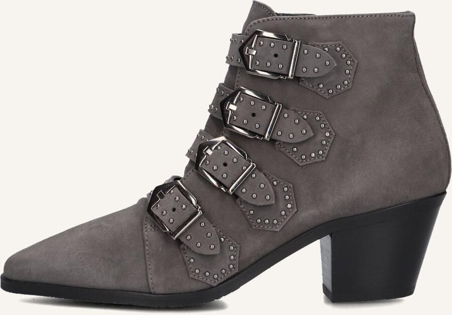 PERTINI Enkellaarsjes Dames 12368 Maat: 37 5 Materiaal: Suède Kleur: Grijs